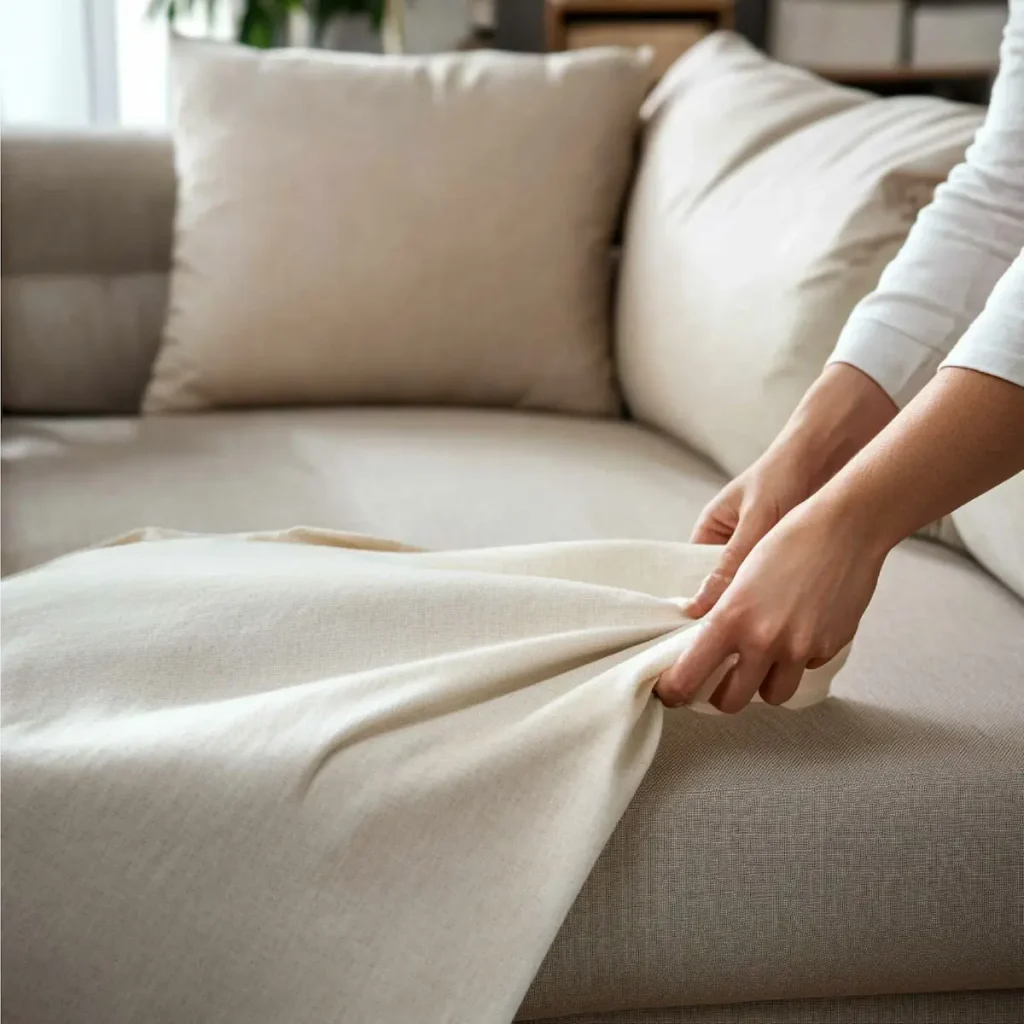 Funda de sofá a medida para proteger y renovar fácilmente