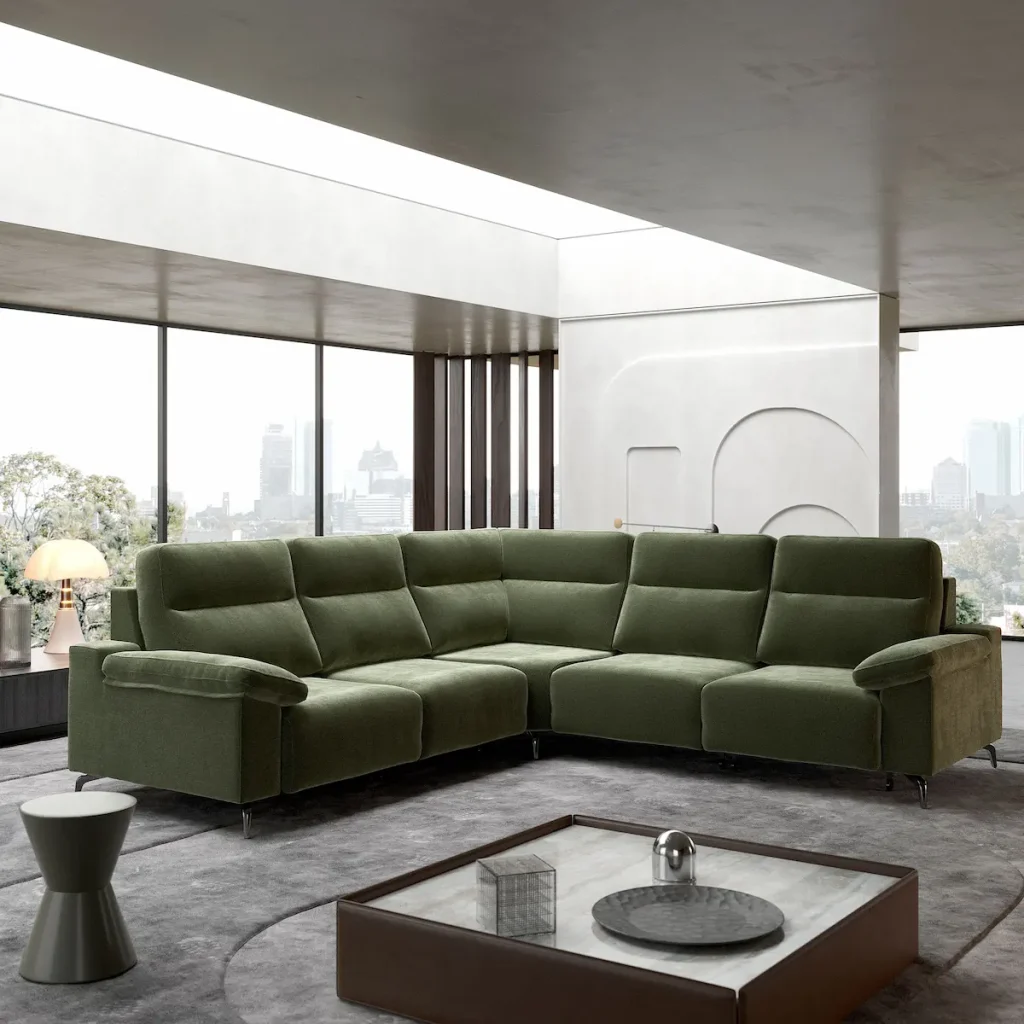 Sofá en Sueca con estilo contemporáneo y gran comodidad