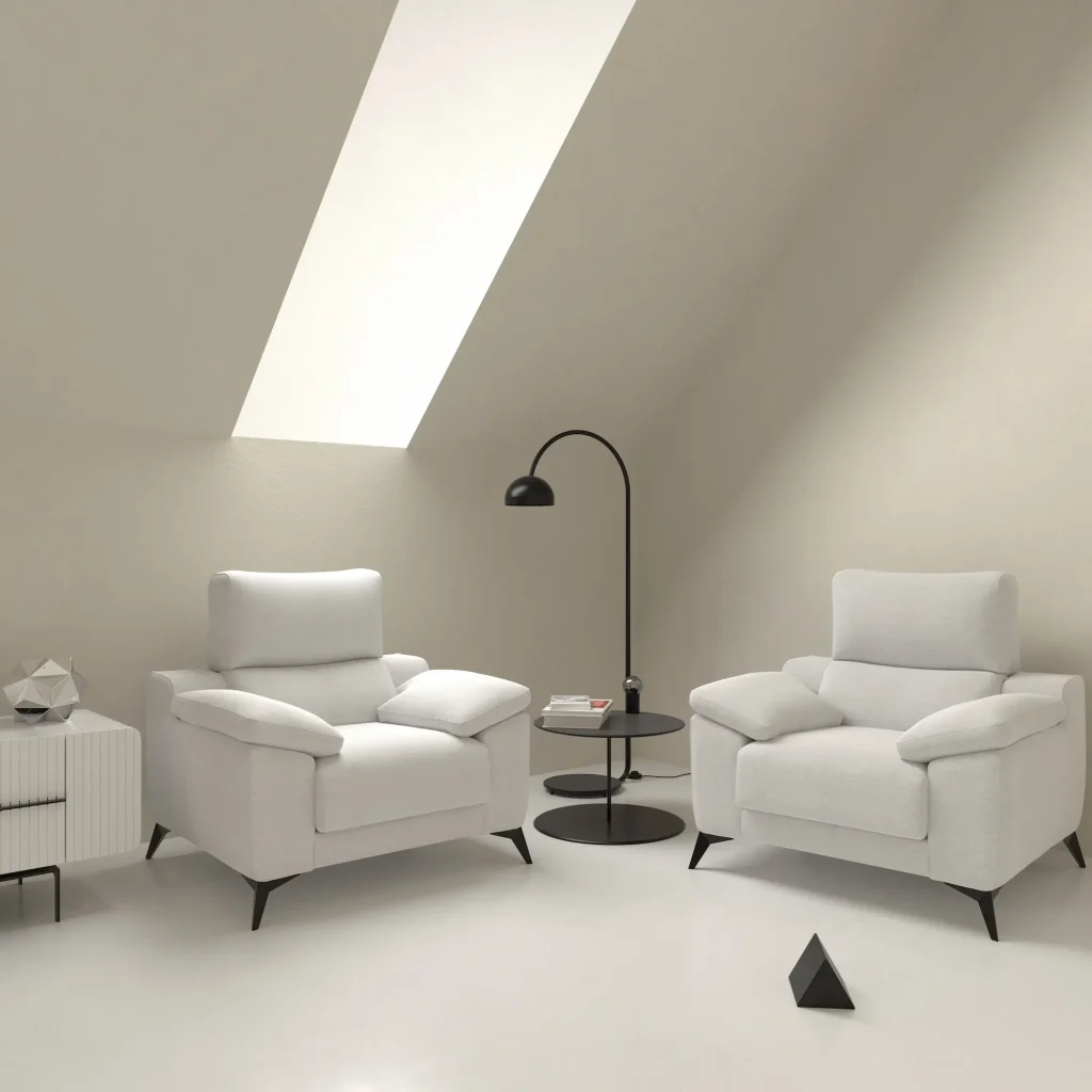 Sillón relax eléctrico con mecanismo reclinable y gran confort