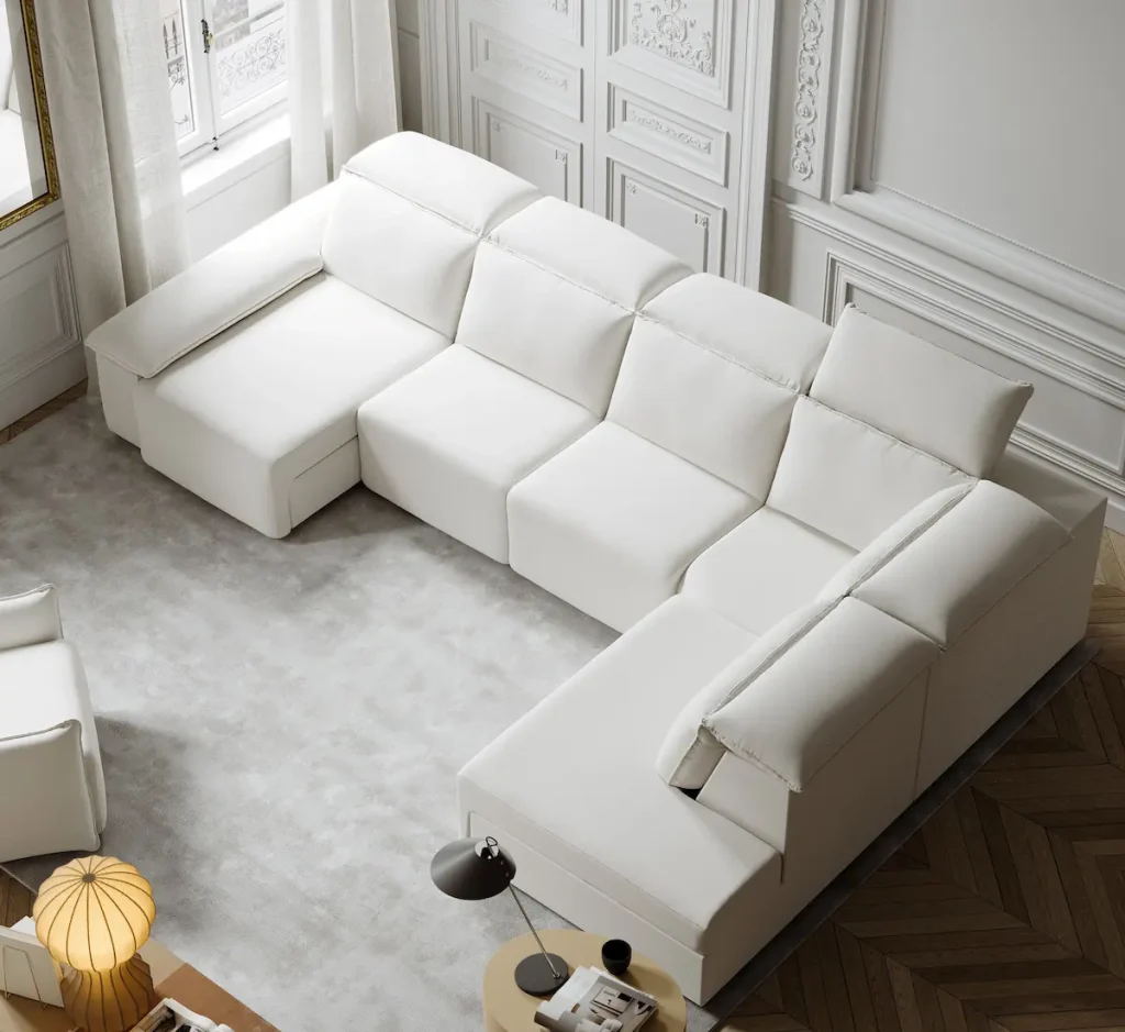 Sofá a medida fabricado con materiales de calidad y diseño personalizado